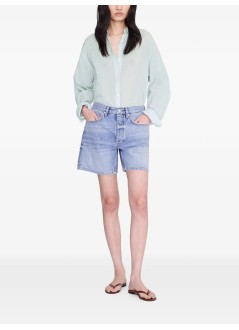 anine bing pantalon corto mujer delaney short - a0512255whd92 vintage blue