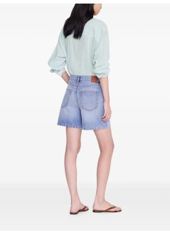 anine bing pantalon corto mujer delaney short - a0512255whd92 vintage blue