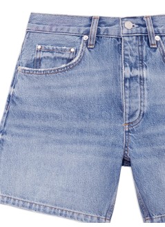 anine bing pantalon corto mujer delaney short - a0512255whd92 vintage blue