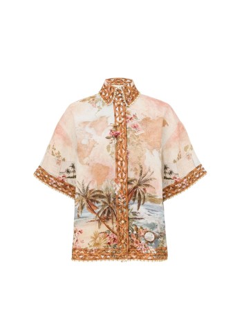 zimmermann camiseria mujer mahon shirt - 7632tss263 ismb