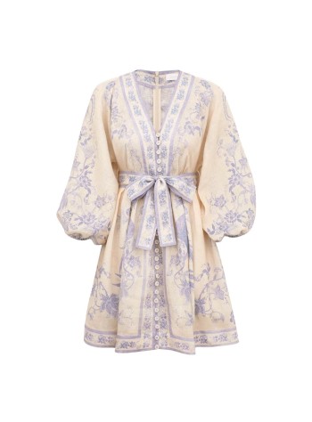 zimmermann vestido mujer indra plunge mini dress - 3500dss262 crlf
