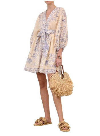 zimmermann vestido mujer indra plunge mini dress - 3500dss262 crlf 2