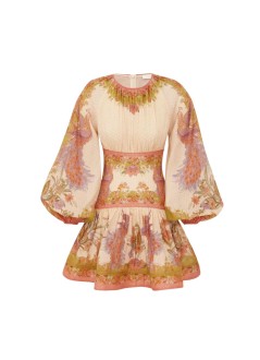 zimmermann vestido mujer indra mini dress - 5515dss262 ctsf
