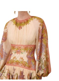 zimmermann vestido mujer indra mini dress - 5515dss262 ctsf