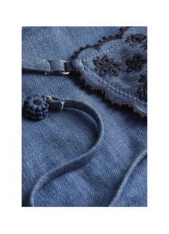 zimmermann bikini 2 pieces womanaster denim embroidery bikini - 7989wss261 den