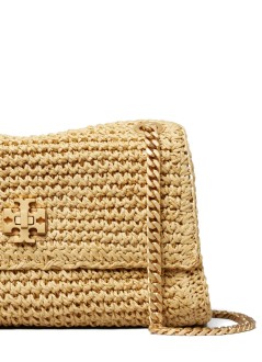 tory burch crossbody mujer kira turnlock straw mini bag - 184121254 254