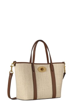 mulberry handbag womanmini bayswater tote raffia and leather - rl9075000 h709