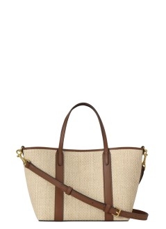 mulberry handbag womanmini bayswater tote raffia and leather - rl9075000 h709