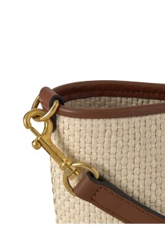 mulberry handbag womanmini bayswater tote raffia and leather - rl9075000 h709