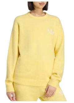 adidas originals sweater womanknitted sweater - ld4476 almost yellow