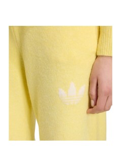 adidas originals pant  womanknitted pants - ld4479 almost yellow