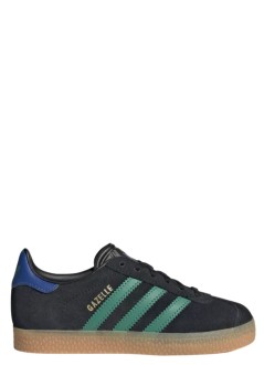 adidas originals sneaker junior gazelle c - ki7134 cblack eqtgrn royblu