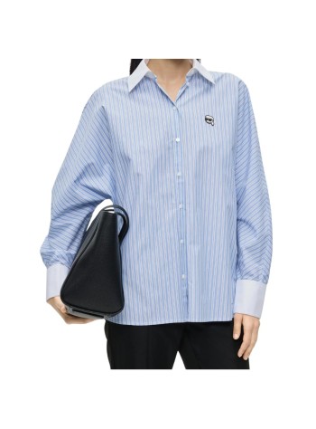 karl lagerfeld camiseria mujer ikon stripe shirt - b3w11024 b72 2