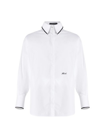 karl lagerfeld camiseria mujer sketch poplin shirt - b3w11011 100