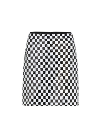 karl lagerfeld skirt womancheckerboard sequin skirt - b3w12022 101