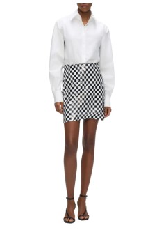 karl lagerfeld skirt womancheckerboard sequin skirt - b3w12022 101