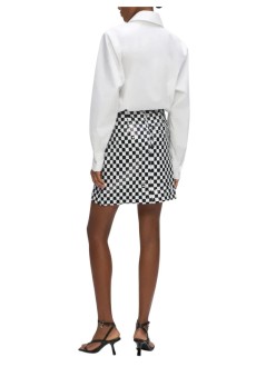 karl lagerfeld skirt womancheckerboard sequin skirt - b3w12022 101