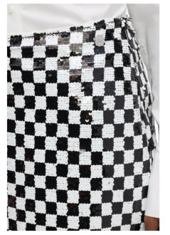 karl lagerfeld skirt womancheckerboard sequin skirt - b3w12022 101