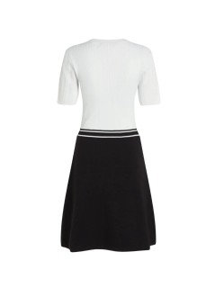 karl lagerfeld vestido mujer logo knit dress - b3w13039 101
