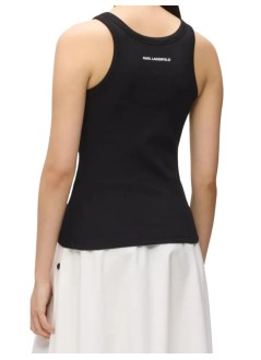karl lagerfeld top womanikon ribbed tank top - b2w17099 999