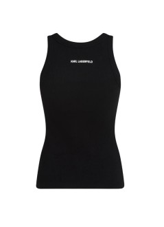 karl lagerfeld top womanikon ribbed tank top - b2w17099 999