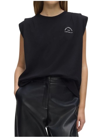 karl lagerfeld top mujer rsg sleeveless t-shirt - b3w17073 999 2
