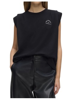 karl lagerfeld top mujer rsg sleeveless t-shirt - b3w17073 999