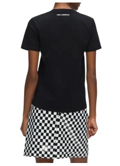 karl lagerfeld top mujer portrait regular t-shirt - b3w17069 999