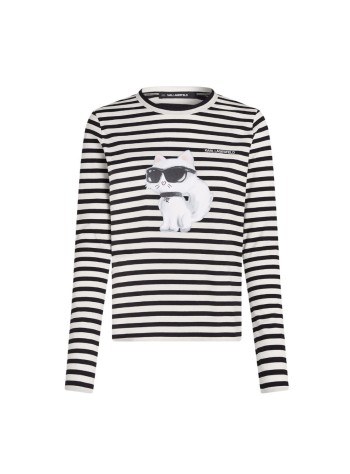 karl lagerfeld top mujer ikon aquarelle c lslv top - b3w17043 1ve
