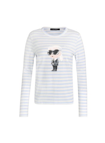 karl lagerfeld top mujer ikon aquarelle c lslv top - b3w17043 b61