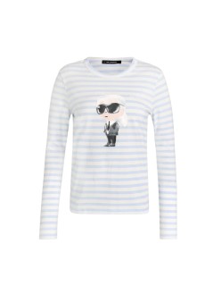 karl lagerfeld top mujer ikon aquarelle c lslv top - b3w17043 b61