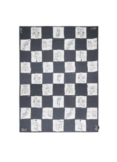 karl lagerfeld neckwear womank/ballet chckbrd modal scarf - b3w33021 a48