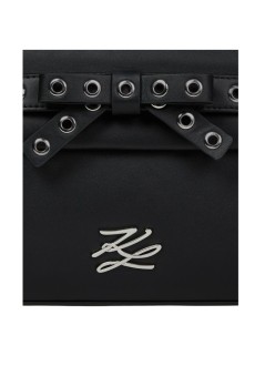 karl lagerfeld handbag womank/autograph sm top handle bow - b3w30051 1rc