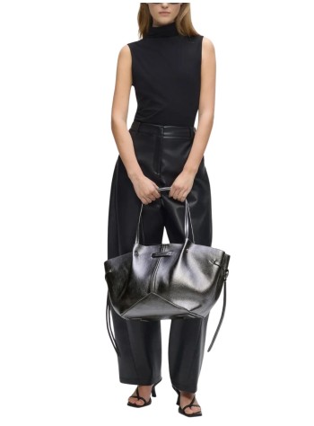 karl lagerfeld handbag womank/pierced md tote metallic - b3w30326 979 2