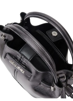 karl lagerfeld handbag womank/pierced mini bucket metallic - b3w30356 979