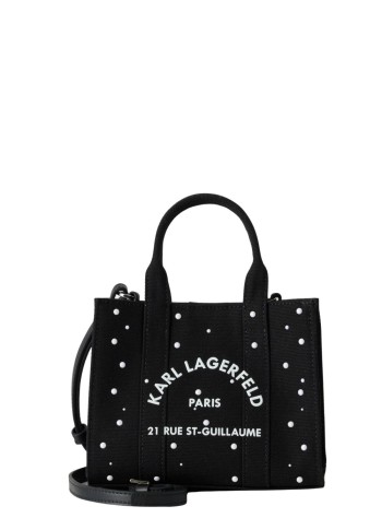 karl lagerfeld crossbody womank/rsg square mini pearls tote - b3w50025 999