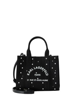 karl lagerfeld crossbody womank/rsg square mini pearls tote - b3w50025 999
