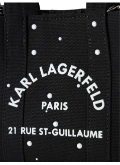 karl lagerfeld crossbody womank/rsg square mini pearls tote - b3w50025 999