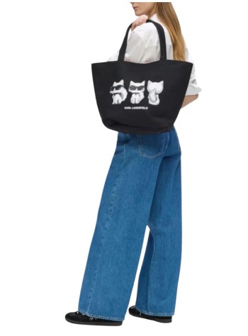 karl lagerfeld handbag mujer ikon 3sides choup rev shopper - b3w50017 999 2