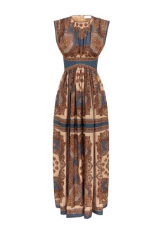 zimmermann dress womanmahon waisted maxi dress - 5514dss263 dbpl