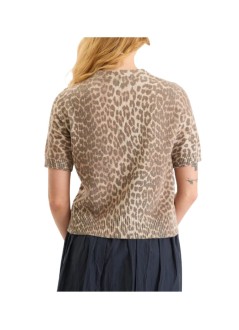 ganni top mujer graphic wool printed tee - a1050227 135