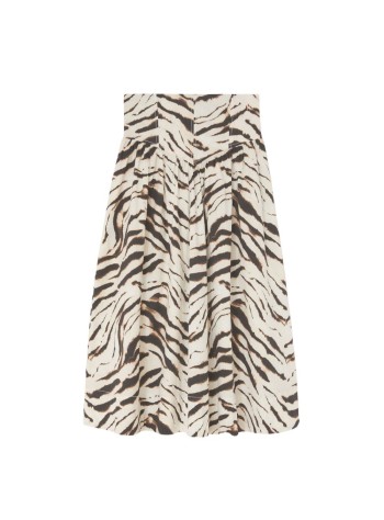 ganni skirt womanprinted stretch cotton long skirt - a1090288 135