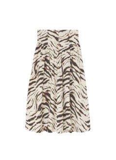 ganni skirt womanprinted stretch cotton long skirt - a1090288 135