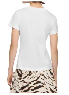 ganni top mujer basic cotton jersey baby fit tiger - a1050258 151