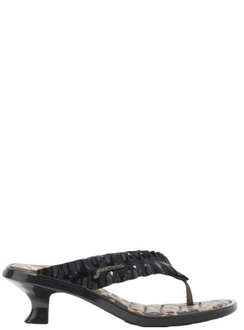 ganni beach womanmelissa thong kitten heel - d1030011 099