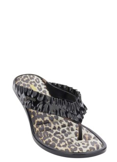 ganni beach womanmelissa thong kitten heel - d1030011 099