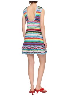 ganni dress womancotton crochet a-line dress - a1030570 999