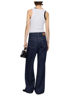 ganni top mujer soft cotton rib tank top - a1050172 151