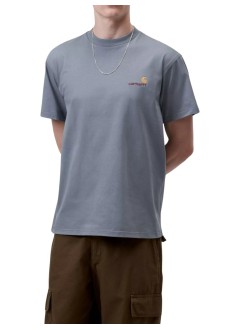 carhartt t-shirt mans/s american script t-shir - i029956 3rhxx