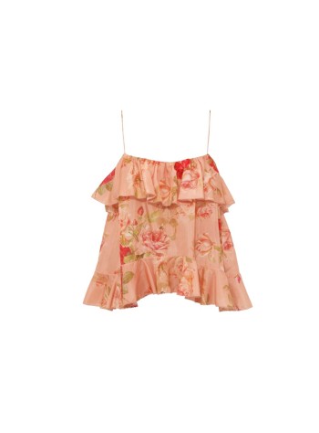 zimmermann top mujer roselight frill cami top - 9094tss264 prof
